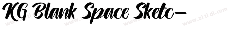 KG Blank Space Sketc字体转换